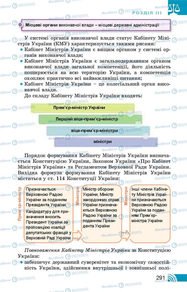 Підручники Правознавство 10 клас сторінка 291