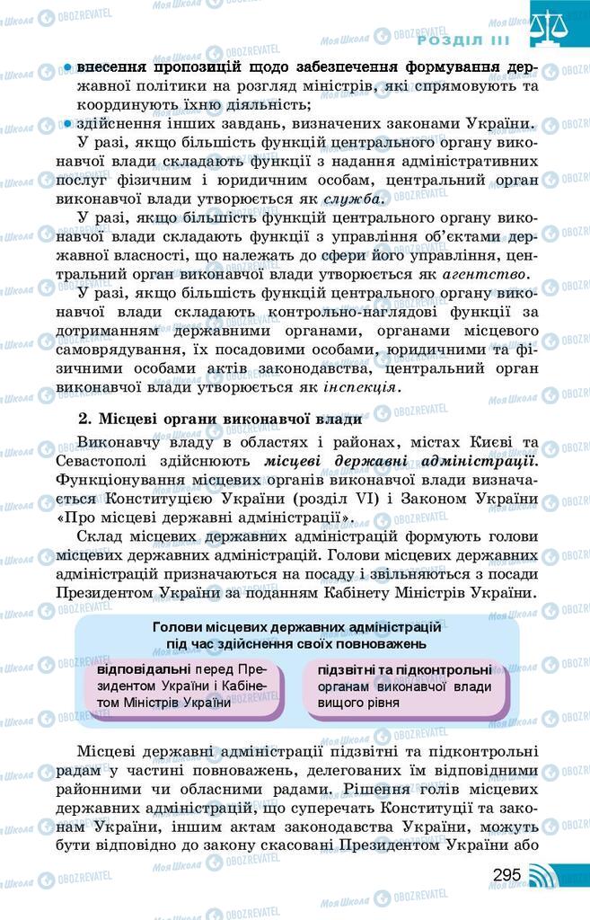 Підручники Правознавство 10 клас сторінка 295