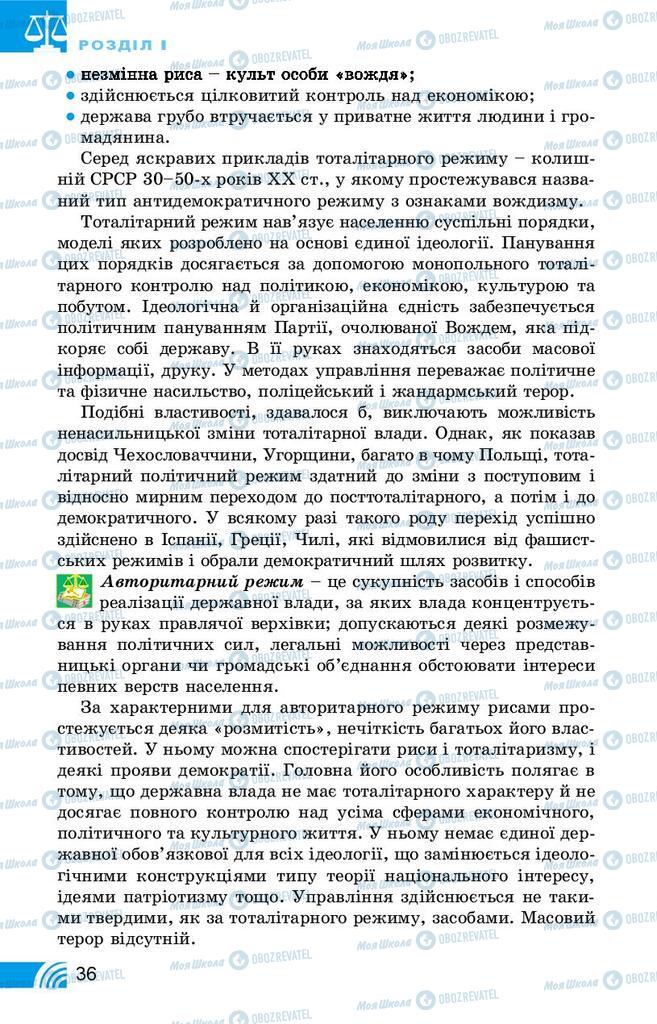 Підручники Правознавство 10 клас сторінка 36