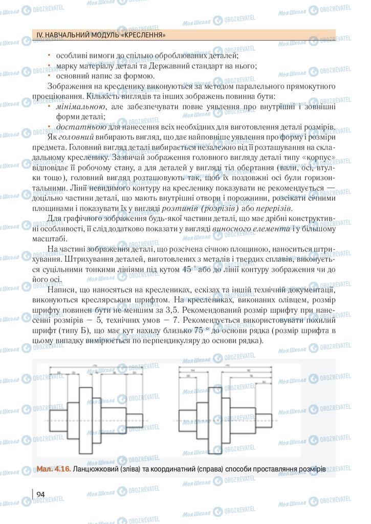 Підручники Технології 10 клас сторінка 94