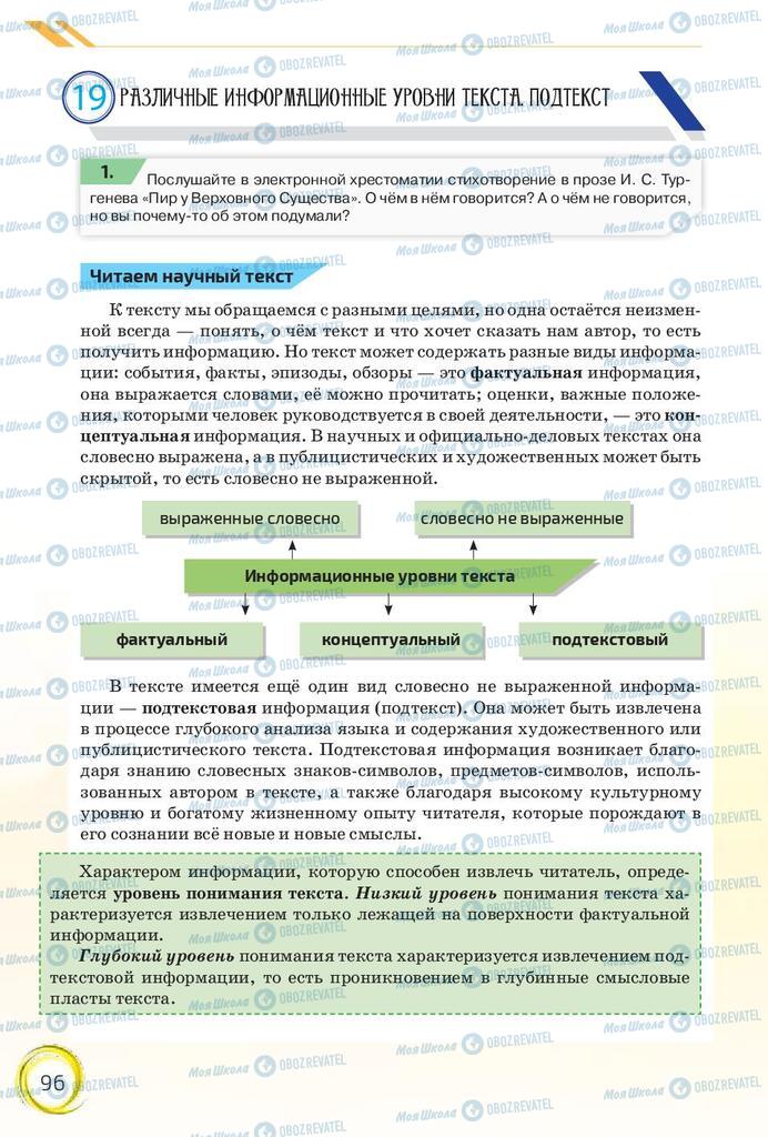 Учебники Русский язык 10 класс страница 96