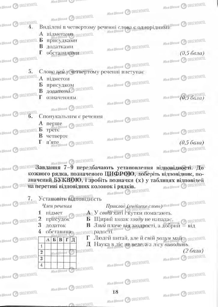 Учебники Укр мова 5 класс страница 18