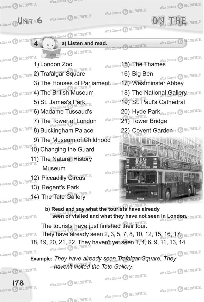 Підручники Англійська мова 4 клас сторінка 178