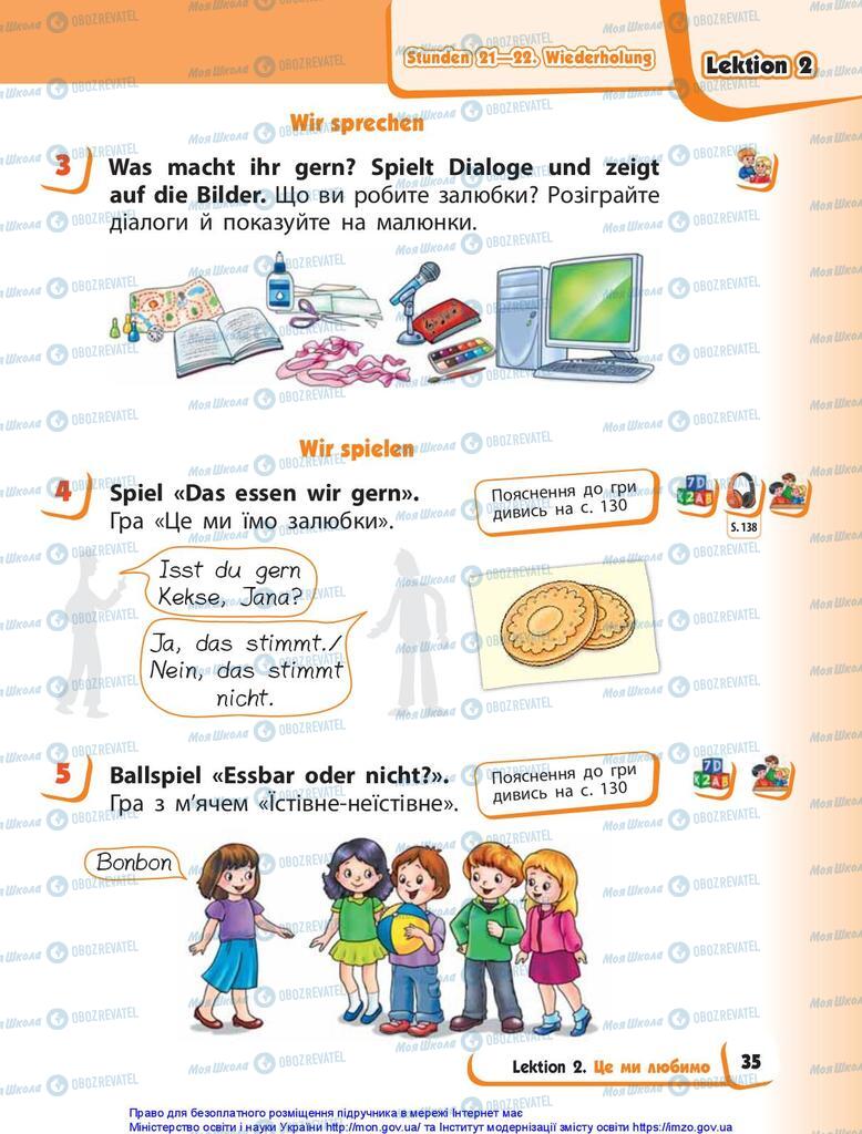 Підручники Німецька мова 1 клас сторінка 35