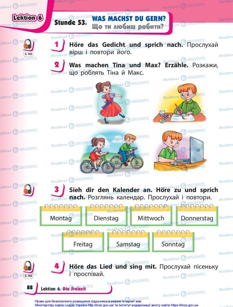Підручники Німецька мова 1 клас сторінка 88