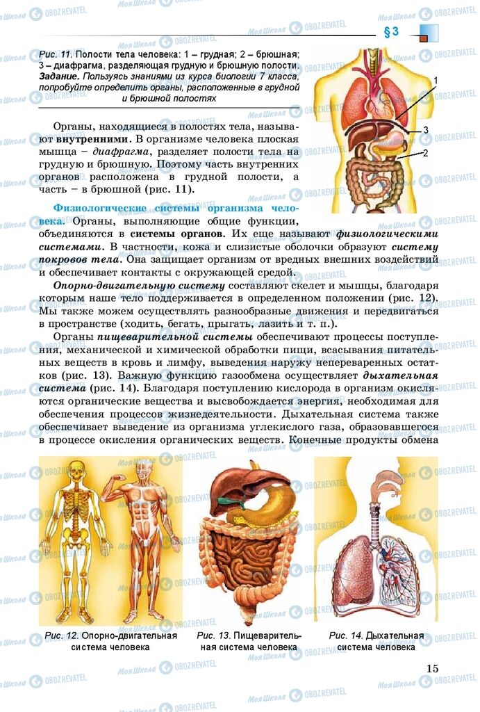 Учебники Биология 8 класс страница 15