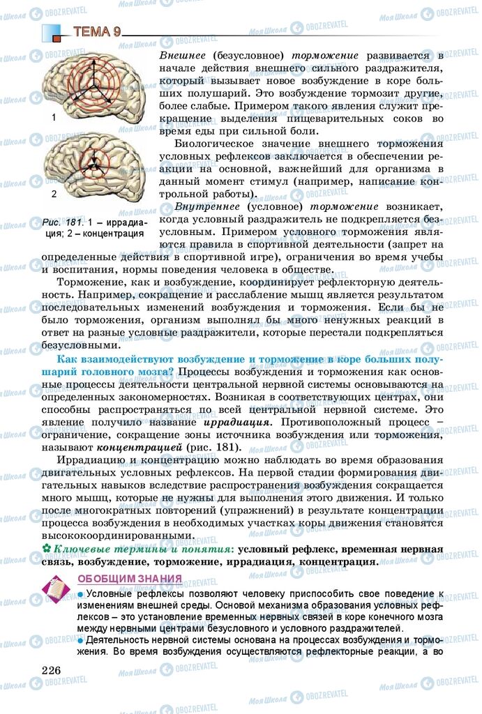 Підручники Біологія 8 клас сторінка 226