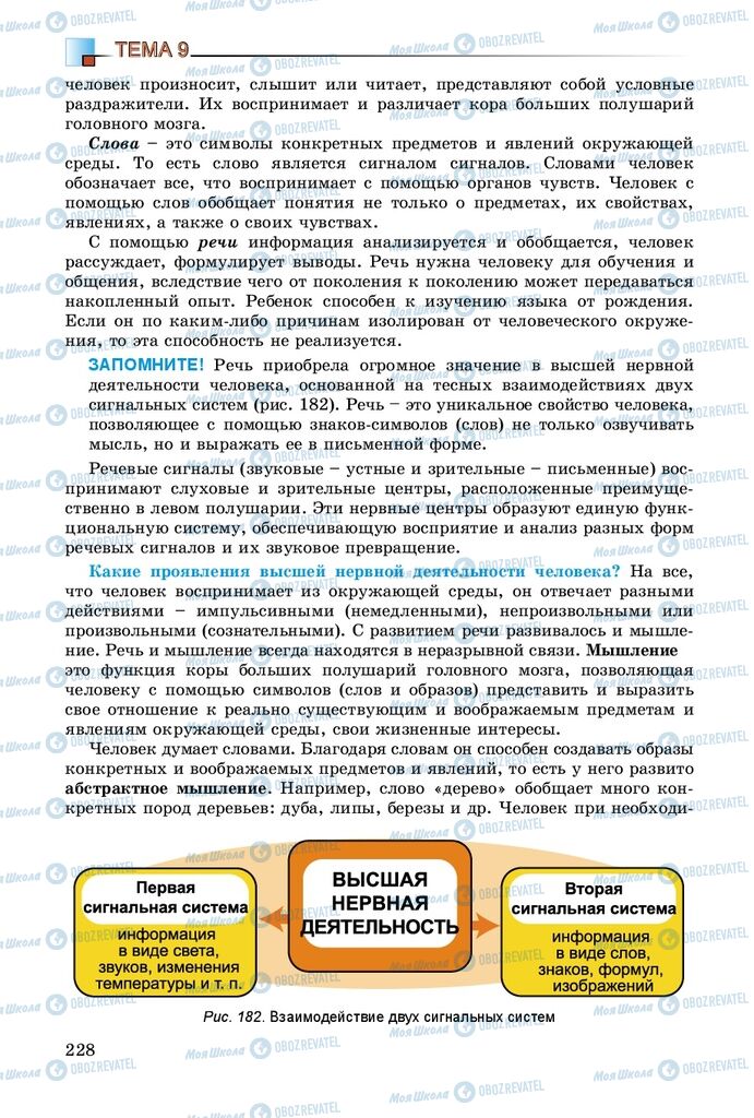 Підручники Біологія 8 клас сторінка 228