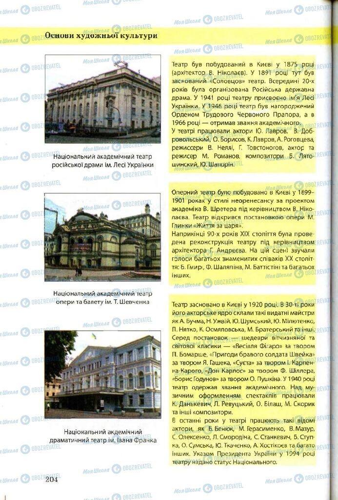 Учебники Художественная культура 9 класс страница 204