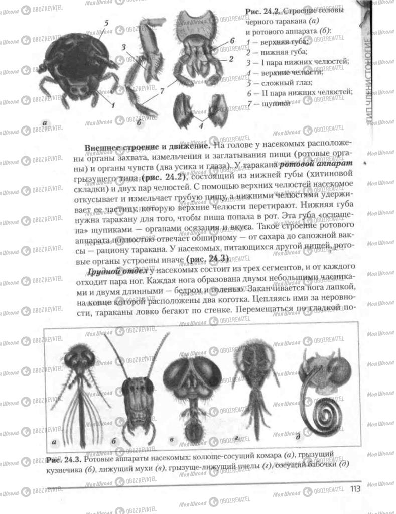 Підручники Біологія 8 клас сторінка 113