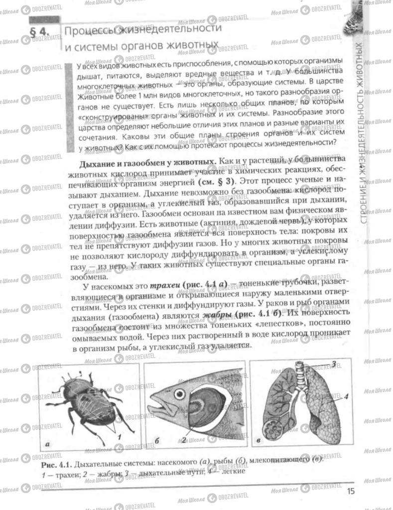 Учебники Биология 8 класс страница 15