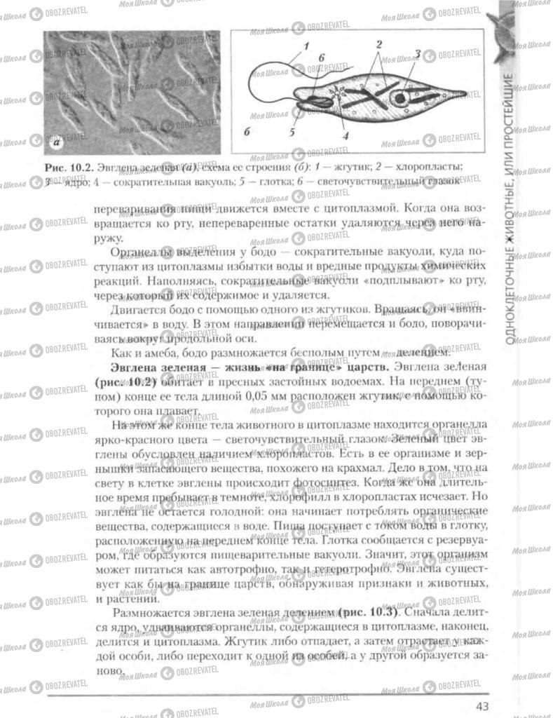 Підручники Біологія 8 клас сторінка 43