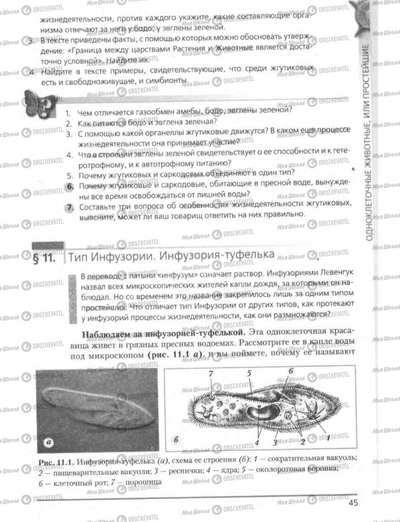 Підручники Біологія 8 клас сторінка 45