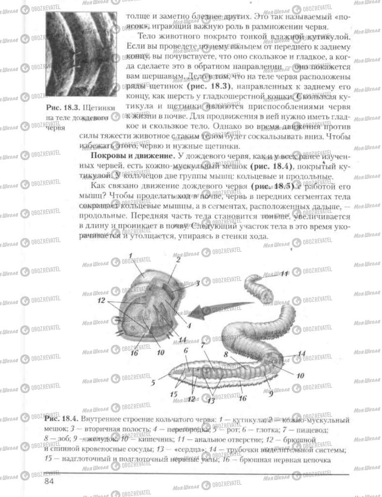 Підручники Біологія 8 клас сторінка 84