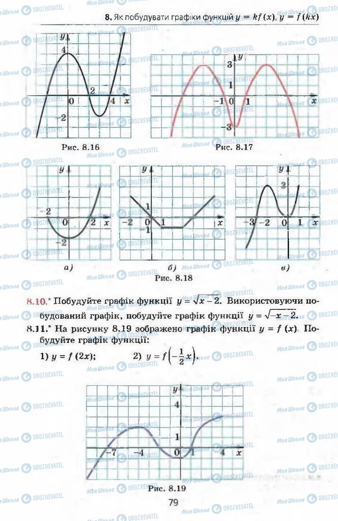 Підручники Алгебра 9 клас сторінка 79