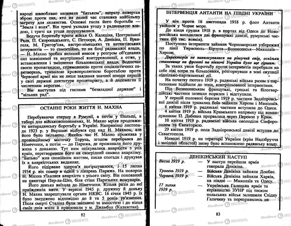 Підручники Історія України 10 клас сторінка  82-83
