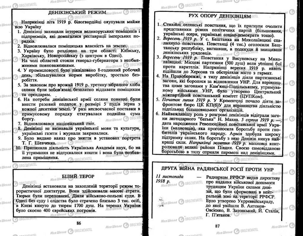 Підручники Історія України 10 клас сторінка  86-87