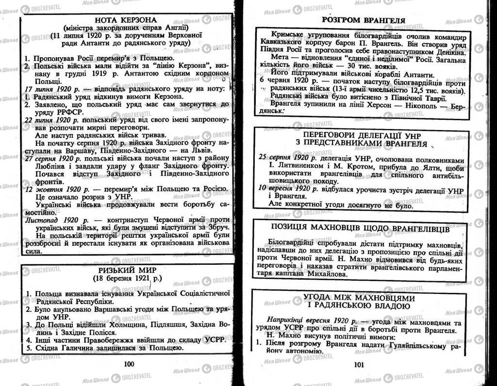 Підручники Історія України 10 клас сторінка  100-101