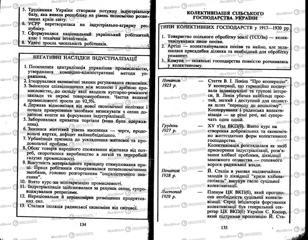 Підручники Історія України 10 клас сторінка  134-135
