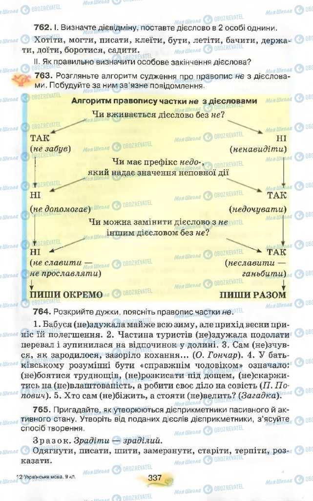 Підручники Українська мова 9 клас сторінка 337