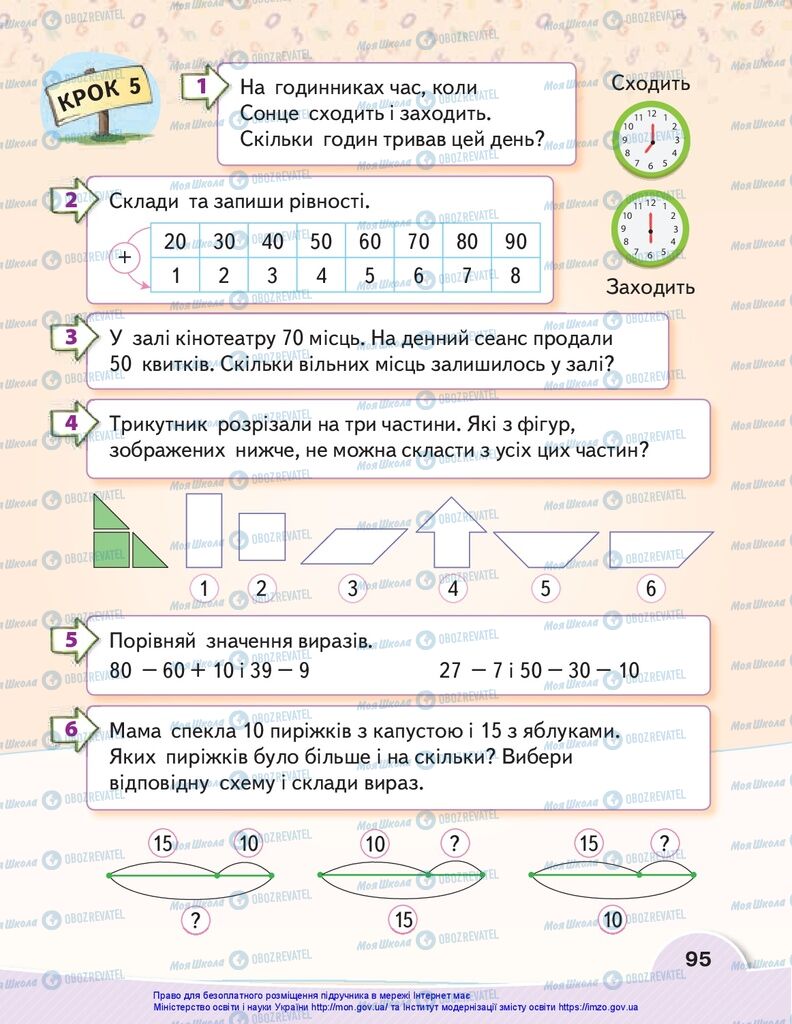 Учебники Математика 1 класс страница 95