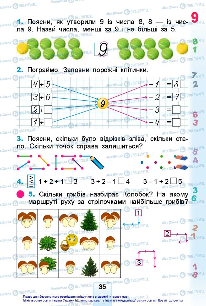 Учебники Математика 1 класс страница 35