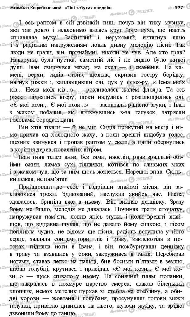Підручники Українська література 10 клас сторінка 527