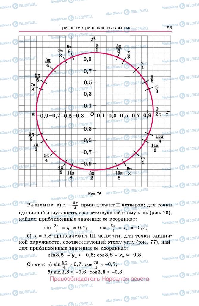 Учебники Алгебра 10 класс страница  93