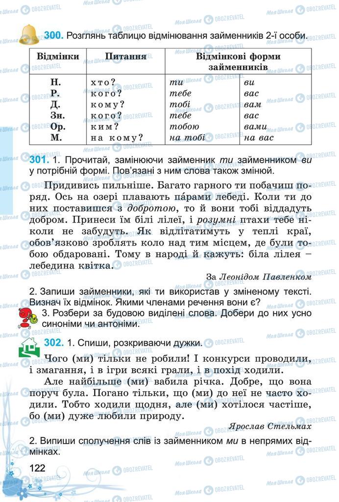 Підручники Українська мова 4 клас сторінка 122