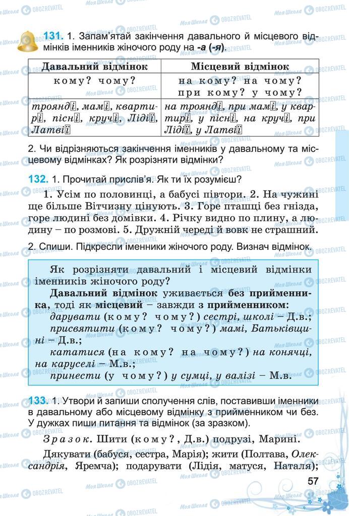 Підручники Українська мова 4 клас сторінка 57