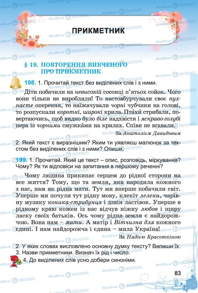 Підручники Українська мова 4 клас сторінка  83