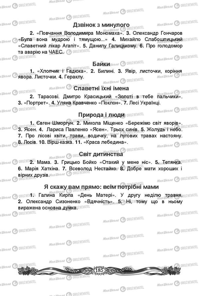 Учебники Укр мова 4 класс страница 185