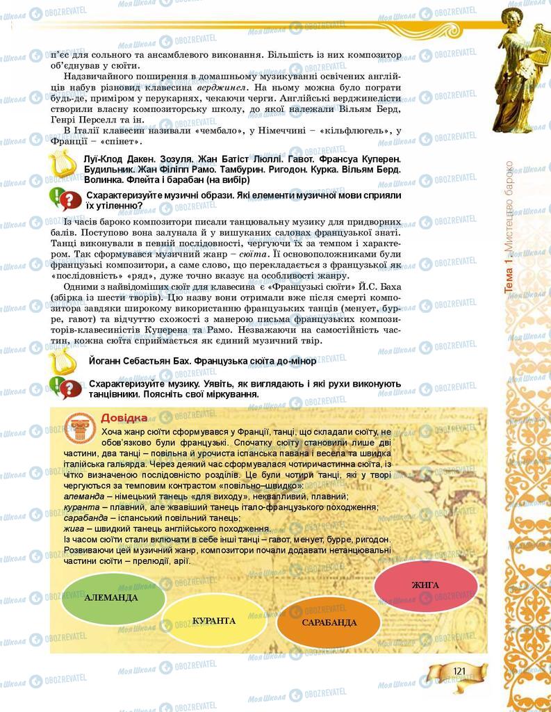 Підручники Мистецтво 8 клас сторінка 121