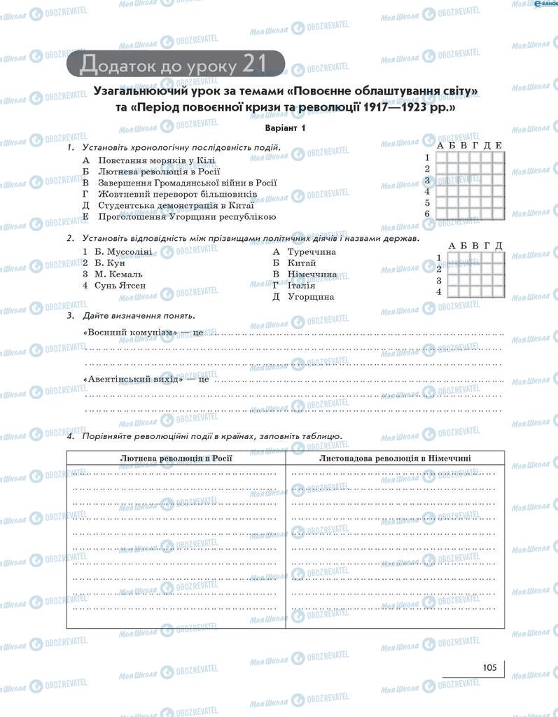 Підручники Всесвітня історія 10 клас сторінка 105