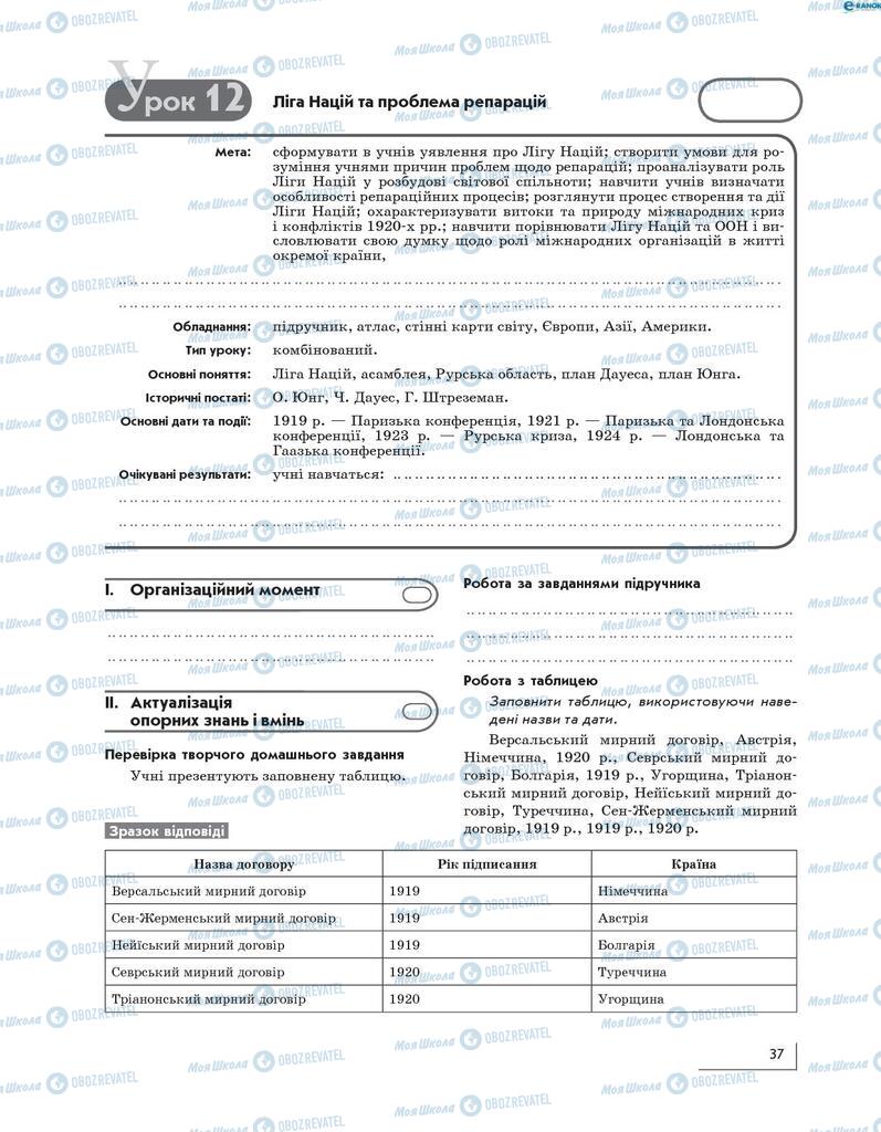 Підручники Всесвітня історія 10 клас сторінка  37