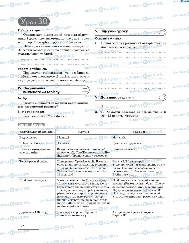 Підручники Всесвітня історія 10 клас сторінка 92