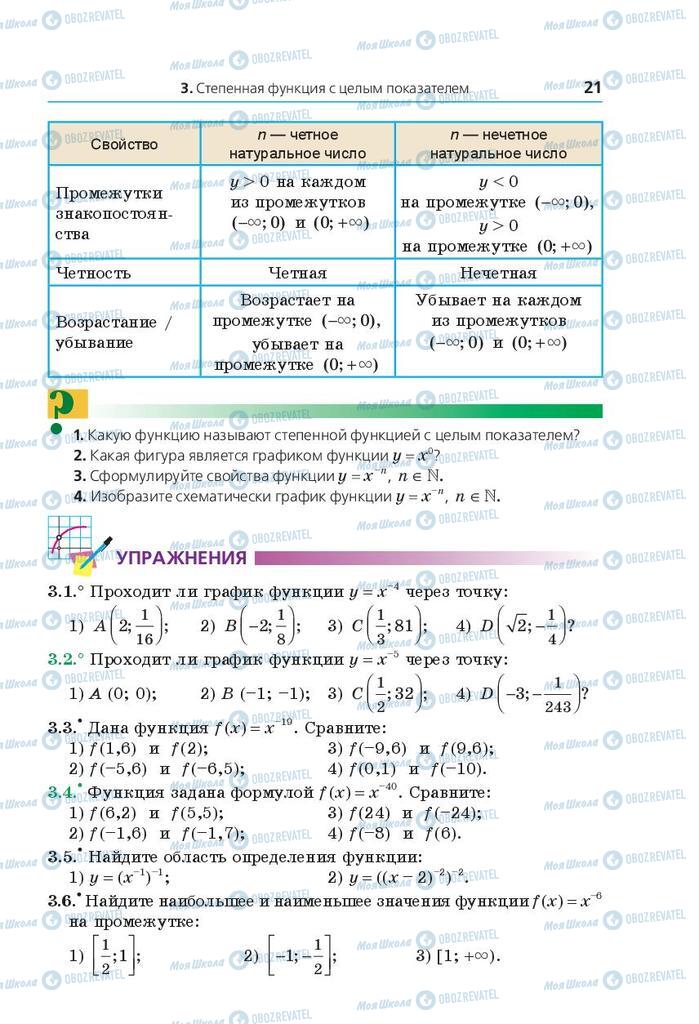 Підручники Математика 10 клас сторінка 21