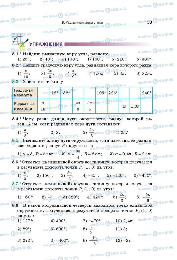 Учебники Математика 10 класс страница 53