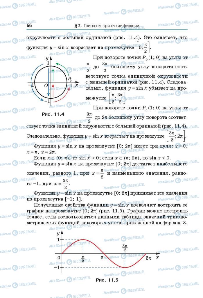 Підручники Математика 10 клас сторінка 66