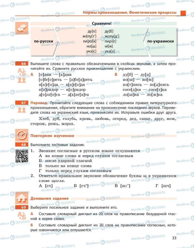 Учебники Русский язык 10 класс страница 33