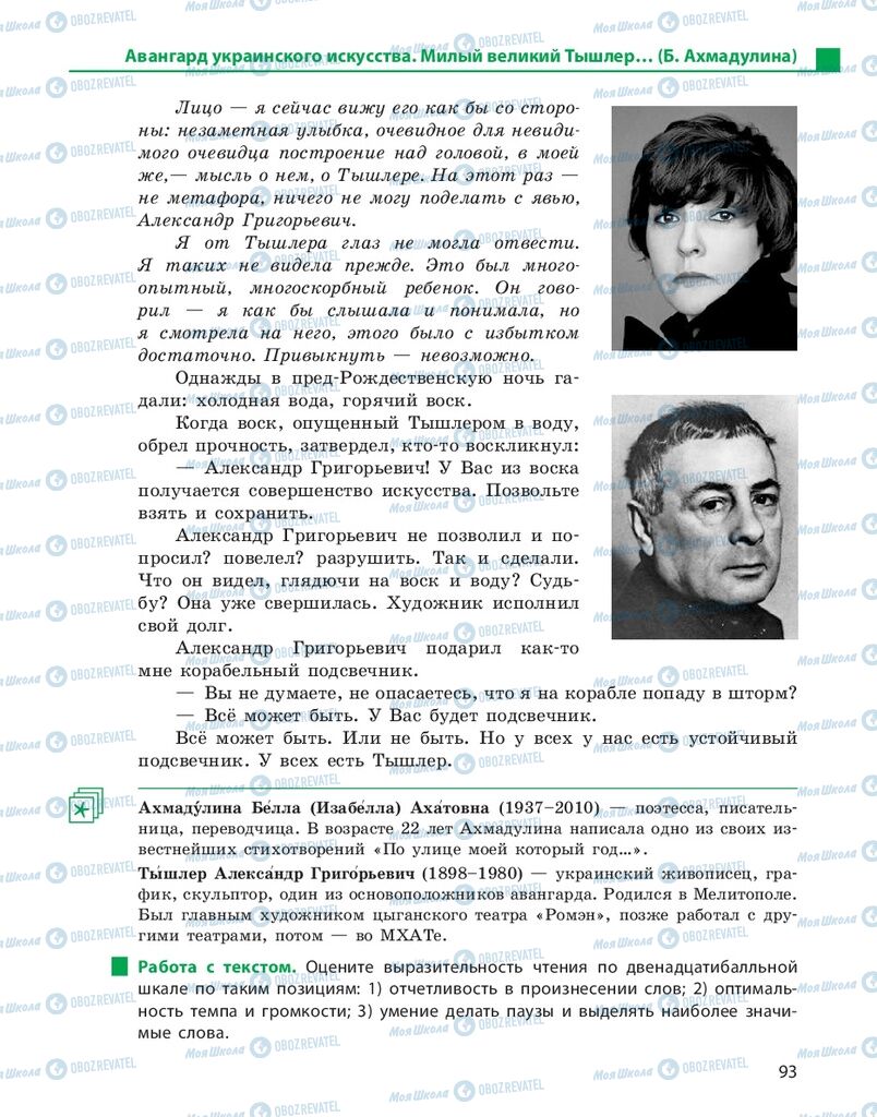 Підручники Російська мова 10 клас сторінка 93