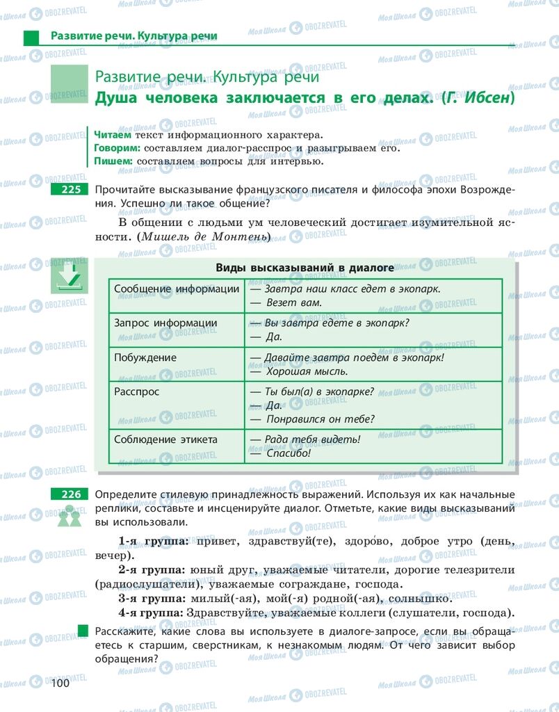 Учебники Русский язык 10 класс страница 100