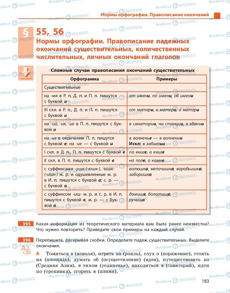 Учебники Русский язык 10 класс страница 183