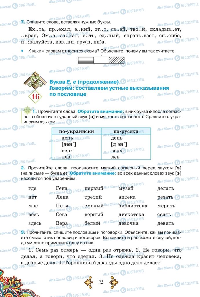 Учебники Русский язык 5 класс страница 32