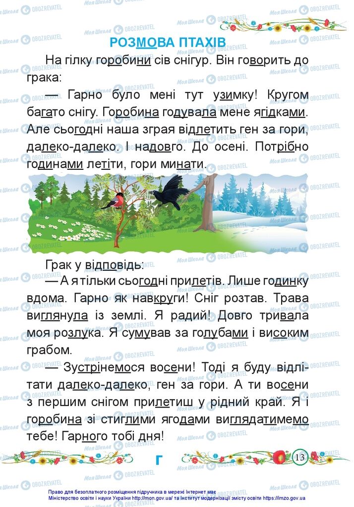 Підручники Українська мова 1 клас сторінка 13