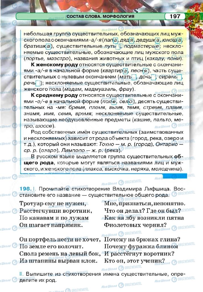 Підручники Російська мова 5 клас сторінка 197