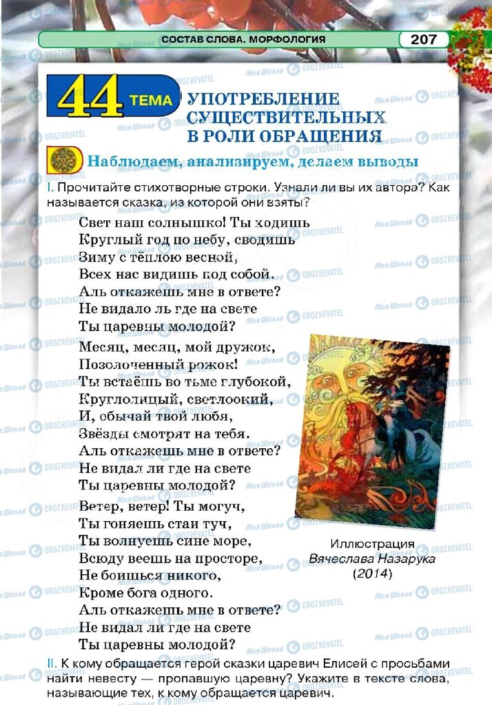 Учебники Русский язык 5 класс страница 207