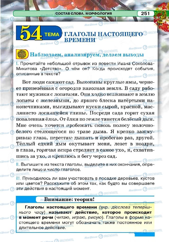 Підручники Російська мова 5 клас сторінка 250