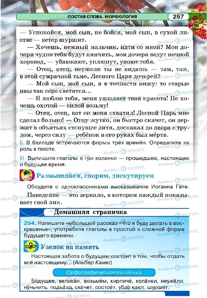 Учебники Русский язык 5 класс страница 256