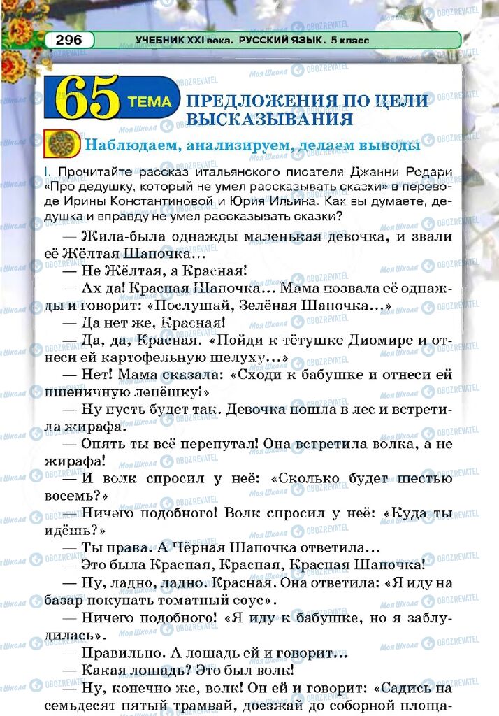 Учебники Русский язык 5 класс страница 296